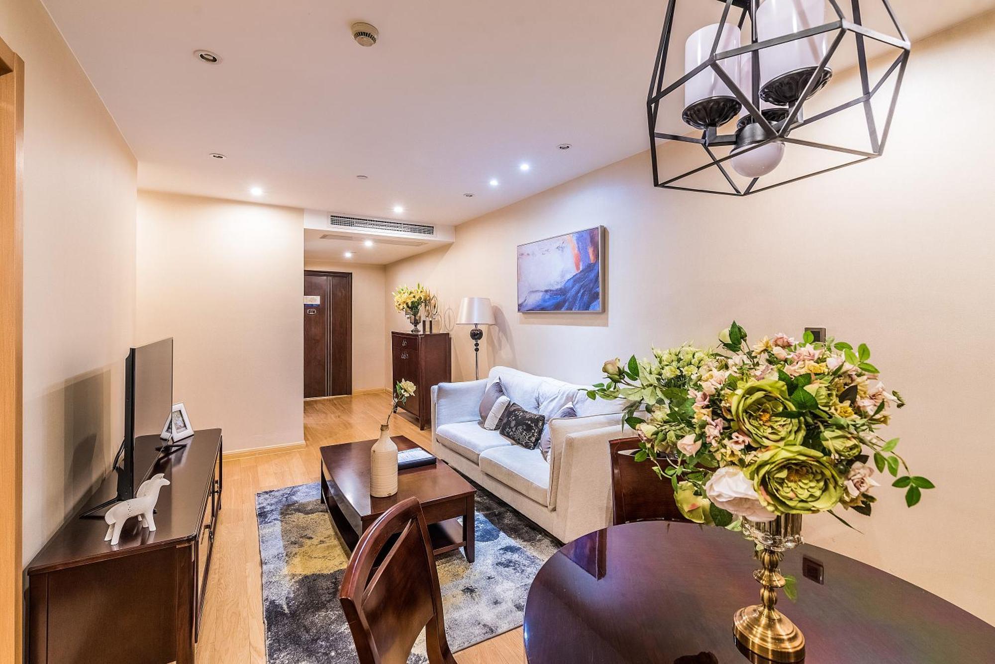 Green Court Residence Jinqiao Diamond Şanghay Dış mekan fotoğraf